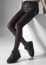 Legs Merinó gyapjú harisnyanadrág barna természetes csíkos L2010 Wool Merino Legs 1/2