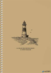 Shkolyaryk Publishing House Spirálfüzet, A5, sima, 96 lap, SHKOLYARYK "Sailor", vegyes (A5-SC-096-6149) - alter