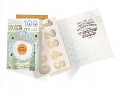 kukartka Születésnapi Bérlet (cserélhető SZÁMJEGYEK, BANKNOT100) DK-1305