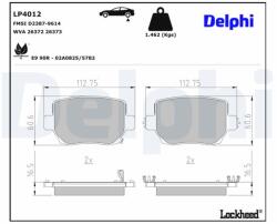 DELPHI Set placute frana DELPHI LP4012 (LP4012)
