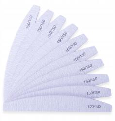 Allepaznokcie MollyLac 10x Körömreszelő félhold (hajó) papír szürke 150/150 (5902476378391)