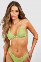 Boohoo Zöld Texturált Bikini Felső Fürdőruha Megkötős Boohoo 42