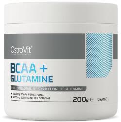 OstroVit BCAA + Glutamine, Orange - 200 grams