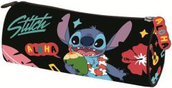 St. Majewski Цилиндричен ученически несесер St. Majewski Stitch - Black Aloha, 1 цип (5903235686290)