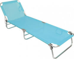 TnS Șezlong de Plajă Albastru Deschis Pliabil din Aluminiu 186x58x27 cm 03. CH-001/LB (03.CH-001/LB)