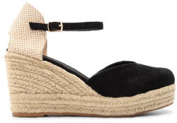 Plato Platforme Dama De Vară Tip Espadrile Negre OM6616 (OM6616)