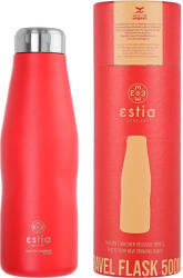 Estia Home Art Travel Flask Save Aegean Reciclabil Sticlă Termos Oțel inoxidabil Fără BPA 500ml Scarlet Red 01-8543 (01-8543)
