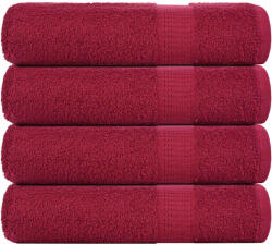 vidaXL Кърпи за ръце FROGN 4 бр. бордо 50x100 см 360 г/м2 (136735)