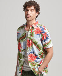 Superdry Optic Banana Cu mânecă scurtă Cămașă în Linie lată Floral Multicolor M4010620A-9AI (M4010620A-9AI)
