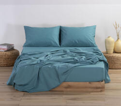 Nef-Nef Homeware Cearșaf Semi Dublu cu Elastic 120x200+30cm. Basic 016797 Petrol prăfuit (016797)