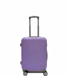 Roza Fashion Valiză de Călătorie de Cabină Rigidă Lila cu 4 Roți Înălțime 55cm (RZ6055-PURPLE) Valiza