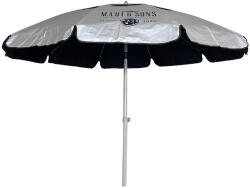Maui & Sons Black Out Umbrelă De Plajă Pliabilă Din Aluminiu Diametru 2m Cu Protecție UV Și Rezistență La Vânt Neagră 1912 (1912)