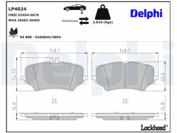 DELPHI Set placute frana DELPHI LP4024 (LP4024)