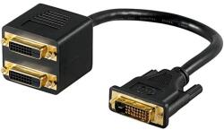 PremiumCord DVI-D Splitter Negru 15cm kpdva-5 (kpdva-5)