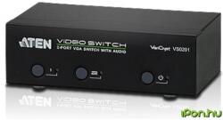 ATEN VGA/D-Sub + JACK Splitter Negru 20cm VS0201-AT-G (VS0201-AT-G)