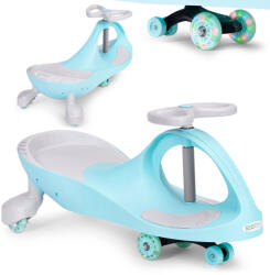 ECOTOYS Wiggle autó, ECOTOYS YM-SW-1, kék, 79 x 36 x 38, 5 cm, LED-es világító gumírozott kerekek, 360°-ban forgó kormány, beltéri/kültéri, teherbírás: 70 kg, 3 év felett (TF3600)