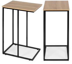 ModernHOME Dohányzóasztal, ModernHome BJ403066BT, 40 x 30 cm, téglalap alakú, magasság: 66 cm, fém váz, MDF asztallap, karcálló felület (TF3639)