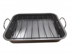  Tepsi + grillrács 38 * 29 * 5, 5 cm tapadásmentes bevonattal W08969 (W08969)