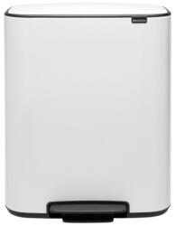 Brabantia Кош за боклук Brabantia Bo Pedal 1003182, 60 л, Леко затваряне, Противоплъзгаща основа, Бял (1003182)