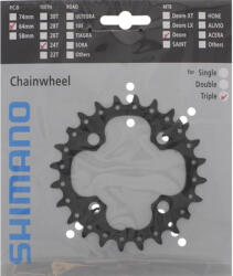SHIMANO Lánckerék 24F Fcm590-10 24F-Ae Fekete