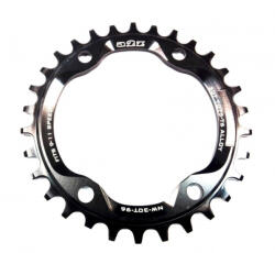 a2Z Narrow Wide (BCD: 96) 4 furatos aszimmetrikus lánctányér fekete 30T