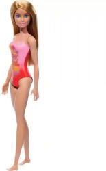 Mattel Barbie strandoló baba rózsaszín-piros fürdőruhában (HXX48) - morzsajatekbolt
