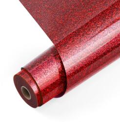 LOKLiK Vinyl termotransfer cu sclipici rosu, 30, 5 x 90 cm, LOKLiK
