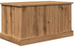 vidaXL kézműves tölgy színű szerelt fa tárolódoboz 70 x 40 x 38 cm 857162 (857162)