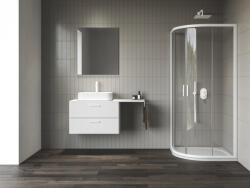 RAVAK Blix II NBLCP4 90x90 zuhanykabin matt fehér+transparent (3BM70E00Z1) - kazanmarket