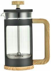 Klausberg French Press kávéfőző 1000ml, fekete/fa utánzat (DT02ENS7HHVX)