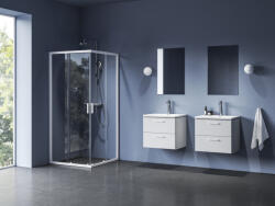 RAVAK Blix II NBLRV2 90x90 zuhanykabin matt fehér+transparent (1LM70E00Z1) - kazanmarket