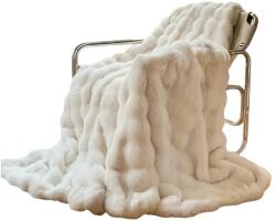 Mormark Puha takaró, tökéletes kényelem, fényűző puhaság és meleg, bőrbarát anyag, elegáns, 100 x 160 cm - COZYGLAM fehér (201220241238)