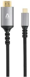 AVAX PRIME USB-C - HDMI 2.0 kábel 4K/60Hz fonott 1.5m AV9021 AVAX_AV9021 (AVAX_AV9021)
