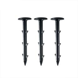 POLONIA Set 20 cuie plastic fixare folie agrotextil antiburuieni mulcire, lungime 15 cm, diametru 33mm (46444R)