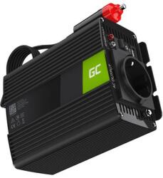 Green Cell Invertor de tensiune 150W/300W 12V la 230V Volt USB DC AC Unda sinusoidala pura Green Cell (INV29)