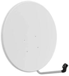  Műholdas parabolaantenna 80 cm, 5 darabos készlet szerelési tartozékokkal, fehér