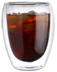 Mindblower Kávéscsésze, Mindblower, dupla falú, 350 ml, üvegből készült, átlátszó, kompakt és ergonomikus, hőálló (4155)