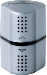 Faber-Castell Hegyező 3lyukú tartályos GRIP 2001 Faber-Castell ezüst (FC183800) - web24