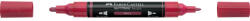 Faber-Castell Akril marker kétvégű MULTIMARK 433 Faber-Castell piros bogyó (FC185933) - web24