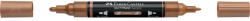 Faber-Castell Akril marker kétvégű MULTIMARK 252 Faber-Castell réz (FC185952) - web24