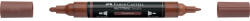 Faber-Castell Akril marker kétvégű MULTIMARK 378 Faber-Castell gesztenyebarna (FC185979) - web24