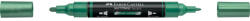 Faber-Castell Akril marker kétvégű MULTIMARK 295 Faber-Castell metál zöld (FC185995) - web24