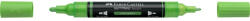Faber-Castell Akril marker kétvégű MULTIMARK 112 Faber-Castell levélzöld (FC185912) - web24