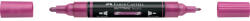 Faber-Castell Akril marker kétvégű MULTIMARK 290 Faber-Castell metál rózsaszín (FC185990) - web24