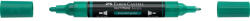 Faber-Castell Akril marker kétvégű MULTIMARK 358 Faber-Castell smaragdzöld (FC185958) - web24
