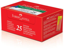 Faber-Castell Hegyező 1 lyukú műanyag, tartályos 125LV Faber-Castell átlátszó test vegyes színben (FC581526) - web24