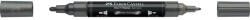 Faber-Castell Akril marker kétvégű MULTIMARK 297 Faber-Castell metál acélszürke (FC185997) - web24