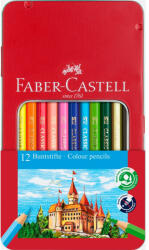 Faber-Castell Színes ceruza készlet hatszögletű kastélyos fém dobozban Faber-Castell 12klf. szín (FC115801) - web24