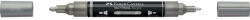 Faber-Castell Akril marker kétvégű MULTIMARK 251 Faber-Castell ezüst (FC185951) - web24