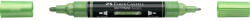Faber-Castell Akril marker kétvégű MULTIMARK 298 Faber-Castell metál zsályazöld (FC185994) - web24